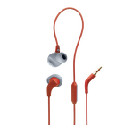 JBL Endurance Run 2 Wired - Coral Orange - Waterproof Wired Sports In-Ear Headphones - Hero